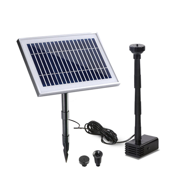 Gardeon Solar Pond Pump Powered Water Outdoor Submersible Fountains Filter 4.6Ft Outdoor Fountains