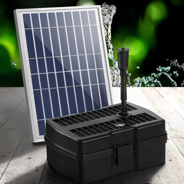 Gardeon Solar Pond Pump With Eco Filter Box Water Fountain Kit 5Ft Ponds & Fountain Pumps