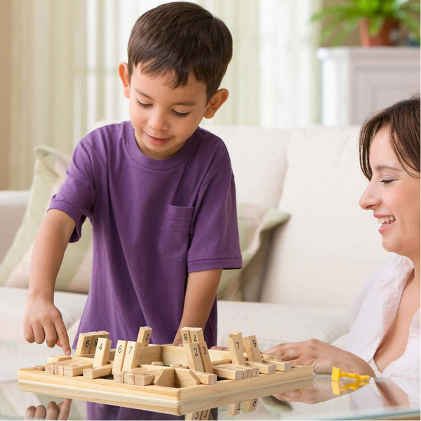 Four Player Shut The Box Family Dice Board Games