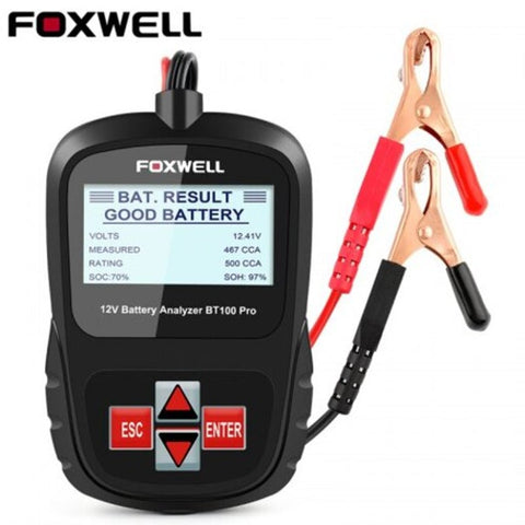 Bt100 Pro 12V Car Battery Tester For Lead Acid Flooded Agm Gel United Kingdom Battery Testers