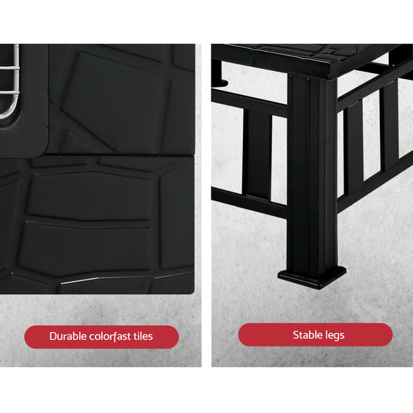 Grillz Fire Pit Bbq Table Outdoor Garden Wood Burning Fireplace Stove Fire Pits