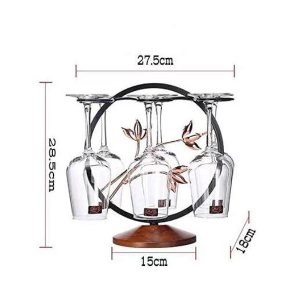 Freestanding Metal Wine Glass Drying Rack Kitchen Bar Decor Multi Function Display Stand Tabletop Storage Holder Racks & Holders