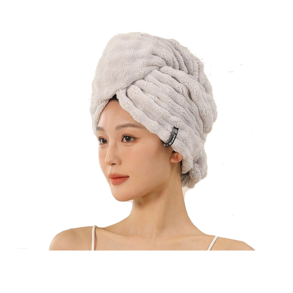 French Style Dry Hair Cap For Adults Extra Large And Thick Strong Water Absorption Quick Drying Care One Piece Head Wrap Towel Towels & Washcloths