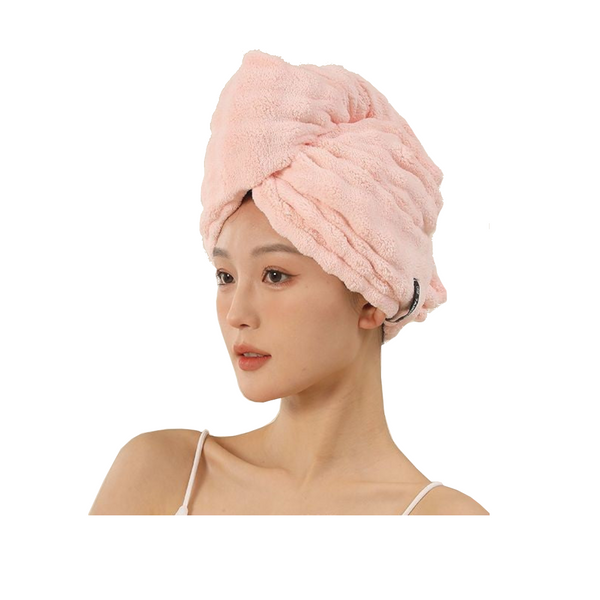 French Style Dry Hair Cap For Adults Extra Large And Thick Strong Water Absorption Quick Drying Care One Piece Head Wrap Towel Towels & Washcloths