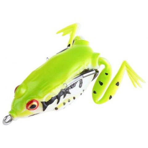 Freshwater Ray Frog Fishing Lure Hooks Neon Green