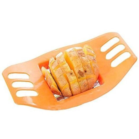 Fries Potato Chips Vertical Cutter Slicer With Stainless Steel Blade Orange