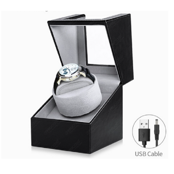 Single Watch Pu Leather Winder For Automatic Watches Watch Winders