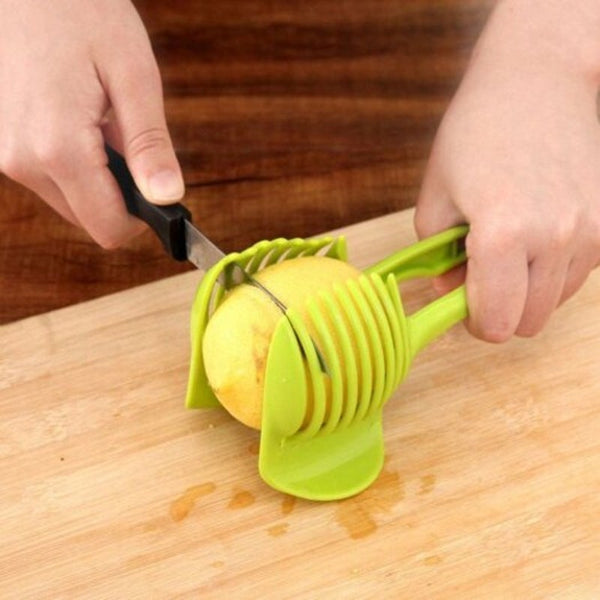 Fruit / Egg Slicer Holder Green Peelers & Slicers