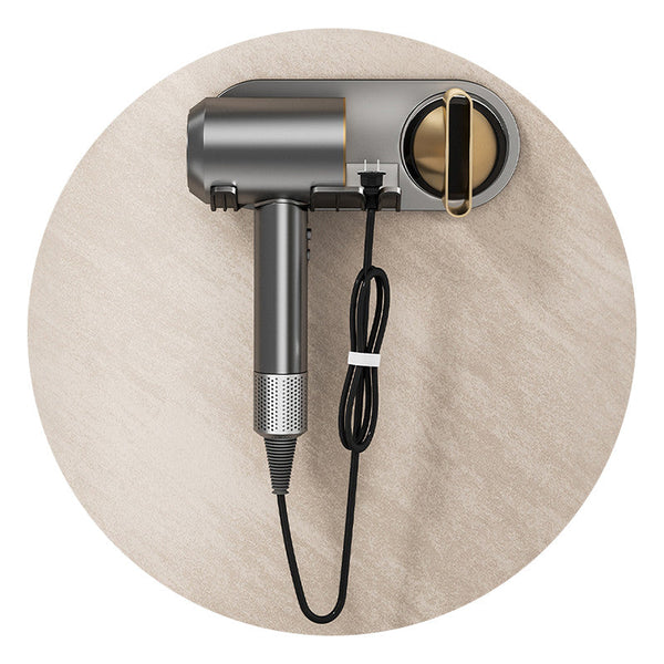 No Drill Magnetic Hair Dryer Wall Mount Synthetic Plastic For Dyson / Leihen Kexi Colours Gray And White Hair Dryers