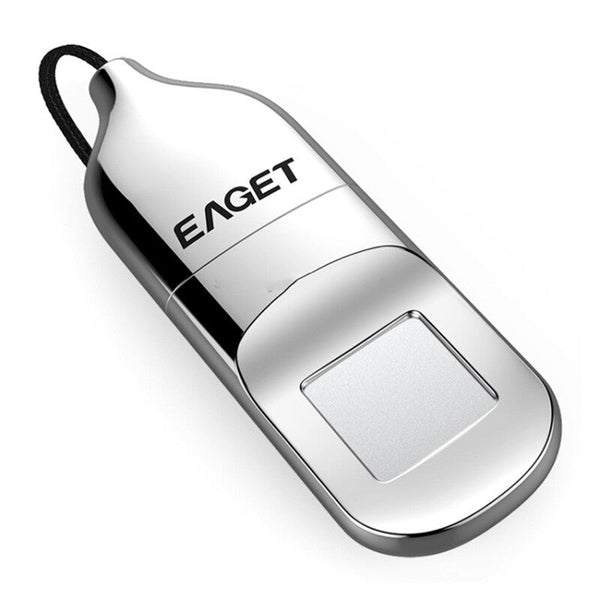 Fu5 64Gb Usb 2.0 Fingerprint Encryption Password Disk Silver Usb Flash Drives