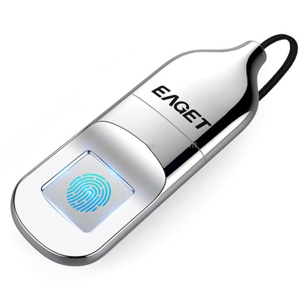 Fu5 64Gb Usb 2.0 Fingerprint Encryption Password Disk Silver Usb Flash Drives