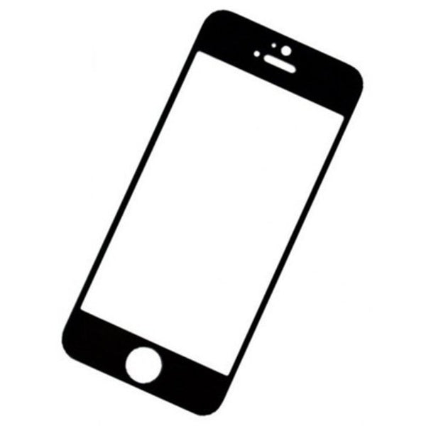 Full Screen Protection Tempered Glass 9H For Iphone 5 / 5S Se Black Screen Protectors