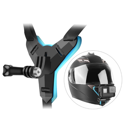 Full Face Helmet Chin Mount Jaw Holder Motorcycle Strap 01