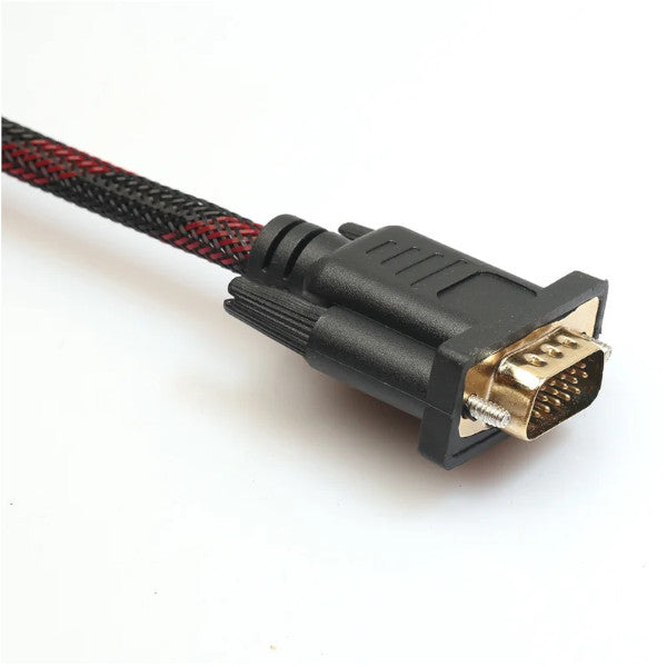 Full Hd 1080P Hdmi Male To 15 Pin Vga Connector Adapter Converter Cable For Hdtv Hddb15 1.5M Monitor/Av Cables & Adapters