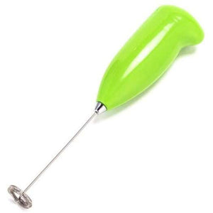 Fully Automatic Handheld Stainless Steel Electric Egg Beater Milk Mixer Yellow Green