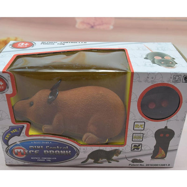 Fun Simulation Cat Toy Electric Mouse Funny Set Can Remotely Advance Forward Turn Brown Cat Toys
