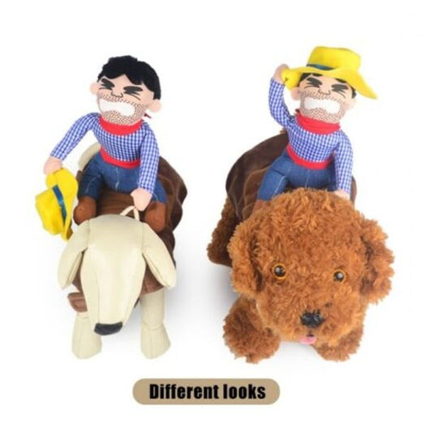 Funny Cowboy Design Pet Dog Clothes L Dog Costumes