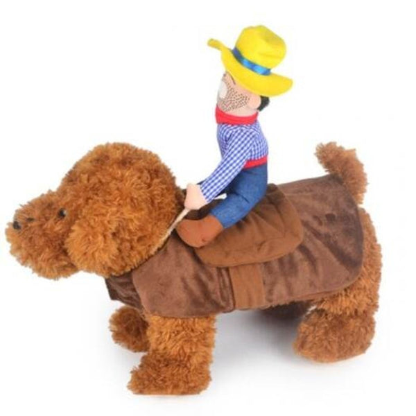 Funny Cowboy Design Pet Dog Clothes L