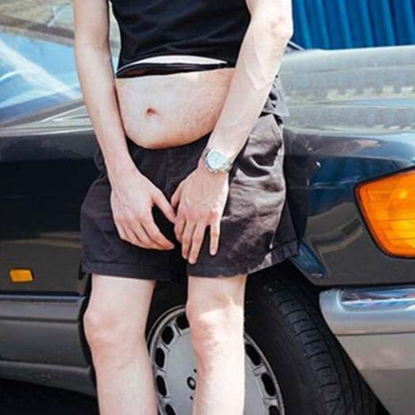 Funny Outdoor Belly Waist Bag Creative Waterproof Pocket Blanched Almond Waist Packs & Bags