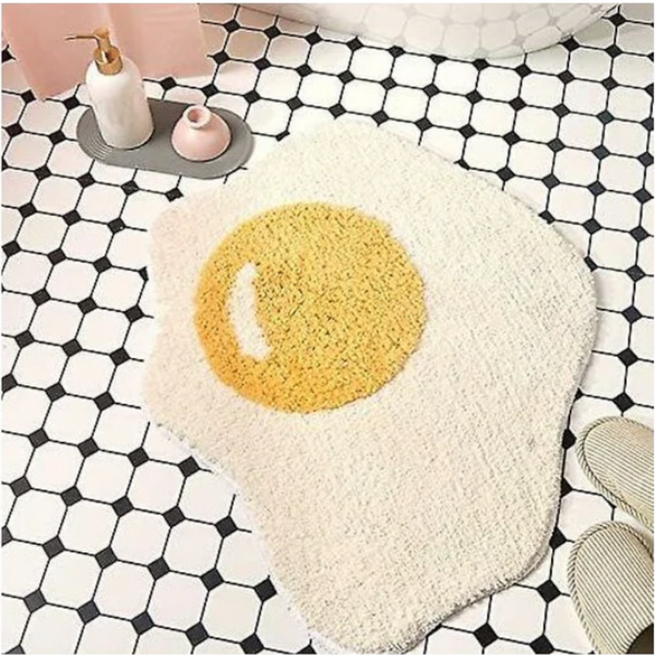 Funny Bathroom Rug Egg Pattern Entryway Kitchen Bedroom Carpet Chic Doormat70 X 58 Cm Bath Mats Rugs & Toilet Covers