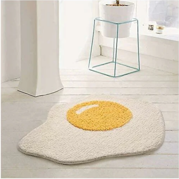 Funny Bathroom Rug Egg Pattern Entryway Kitchen Bedroom Carpet Chic Doormat70 X 58 Cm Bath Mats Rugs & Toilet Covers