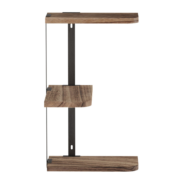 Artiss Floating Brackets 3 Tiers Corner Display Diy Mount Rack Wall Shelves