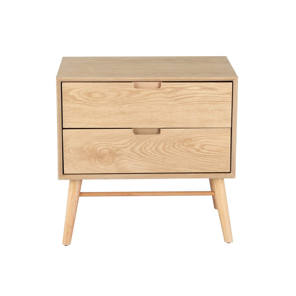 Artiss Bedside Table Drawers Side End Storage Cabinet Nightstand Oak Gino Bedside Tables