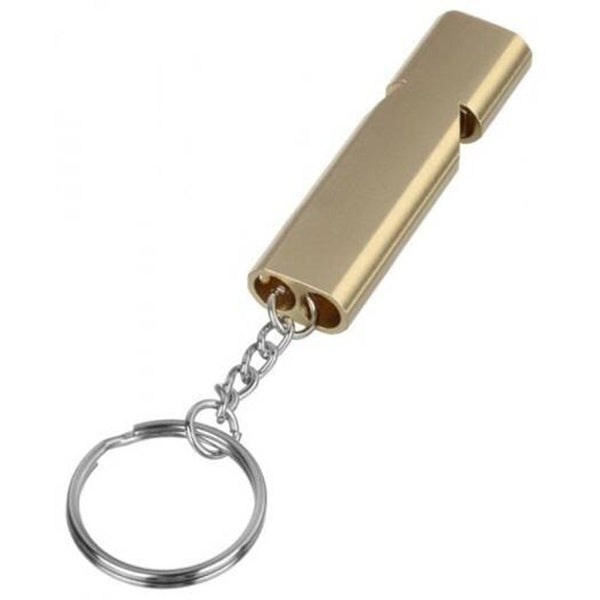 Safety Whistles Mini Dual Channels Whistle Golden