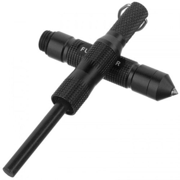 F1 Outdoor Fully Waterproof Aluminum Alloy Flint Black Multi Tools