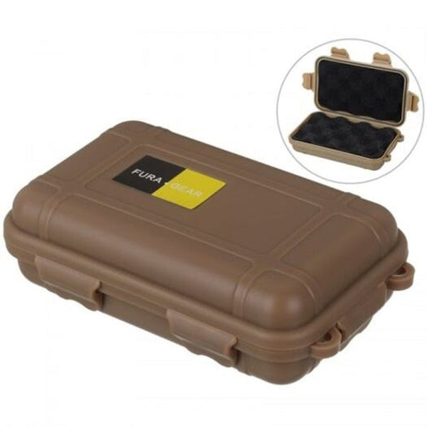 Nylon Field Survival Equipment Small Waterproof Anti Pressure Storage Box Dark Khaki