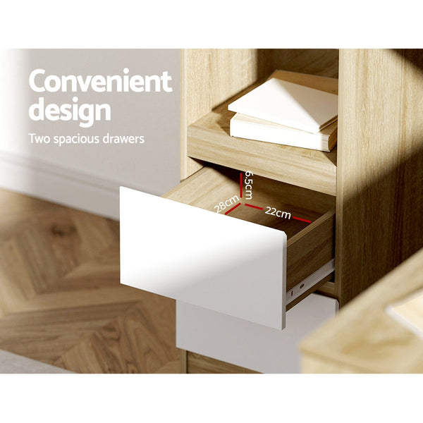 Artiss Corner Computer Desk Office Study Desks Table Drawers L Shape Workstation Home Office Desks