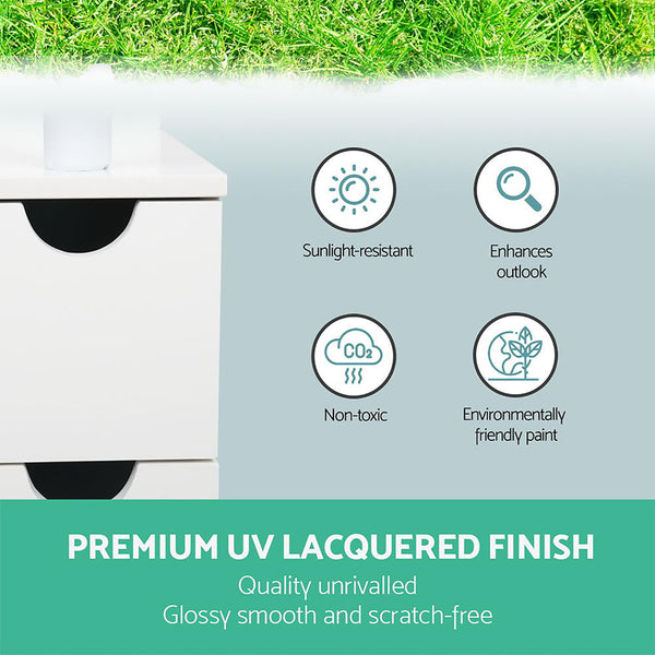 Artiss Freestanding Bathroom Storage Cabinet White Bathroom Cabinets