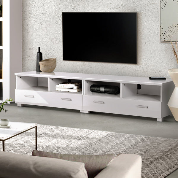 Artiss Tv Stand Entertainment Unit With Drawers White Tv Stands & Entertainment Units