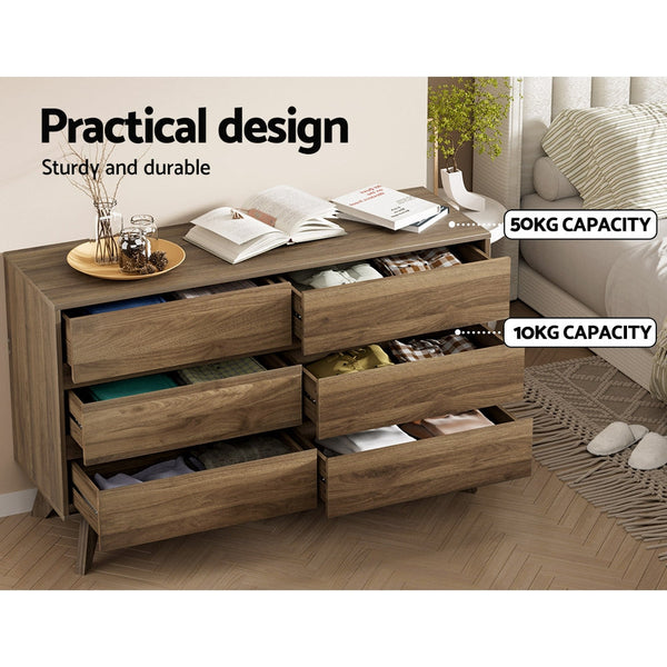 Artiss Introducing Our Chest Of Drawers With Six Spacious Each Fitted With. Dressers & Chests Of Drawers