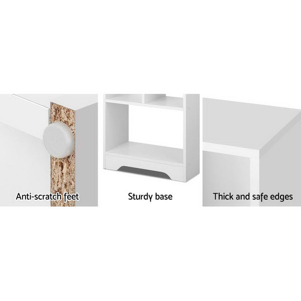 Artiss Display Shelf Bookcase Storage Cabinet Bookshelf Home Office White Bookshelves