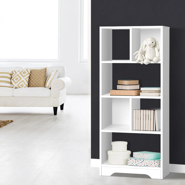 Artiss Display Shelf Bookcase Storage Cabinet Bookshelf Home Office White