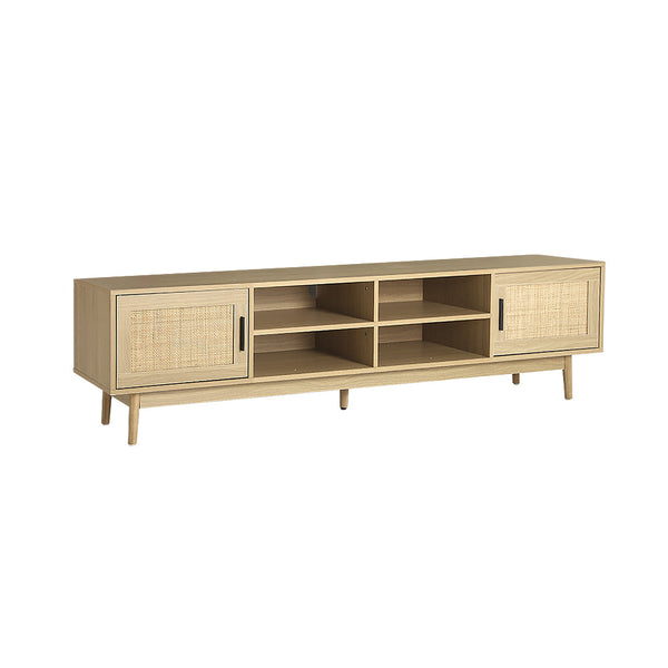 Artiss Tv Cabinet Entertainment Unit Storage Cabinets Rattan 180Cm Tv Stands & Entertainment Units