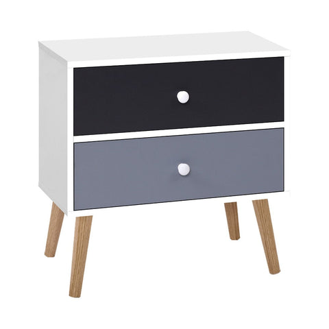 Artiss Drawers Side Nightstand Lamp Storage Cabinet Bedside Tables