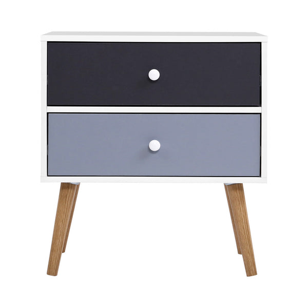Artiss Drawers Side Nightstand Lamp Storage Cabinet Bedside Tables