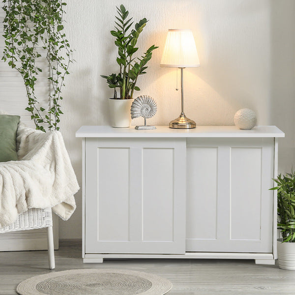 Artiss Buffet Sideboard Cabinet White Doors Storage Shelf Cupboard Hallway Table Sideboards & Buffets