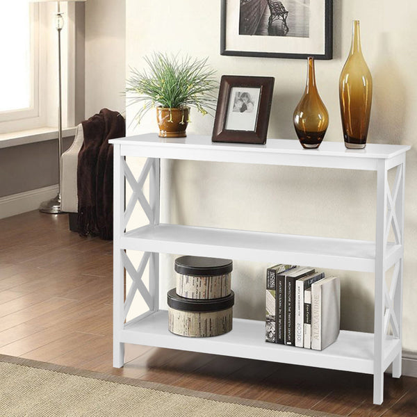 Artiss Storage Console Table White Hall Tables