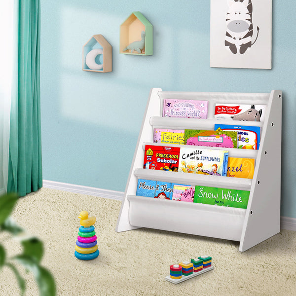 Keezi Kids Bookshelf Shelf Children Bookcase Magazine Rack Organiser Display Kids Bookshelves