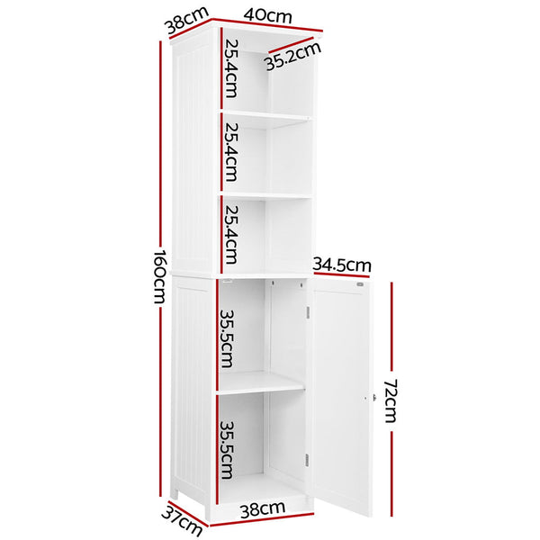 Artiss Bathroom Tallboy Furniture Toilet Storage Cabinet Laundry Cupboard Bathroom Cabinets