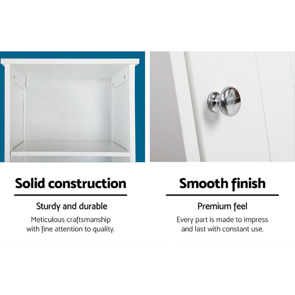 Artiss Bathroom Tallboy Furniture Toilet Storage Cabinet Laundry Cupboard Bathroom Cabinets