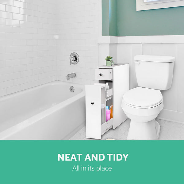 Artiss Bathroom Storage Cabinet White Bathroom Cabinets