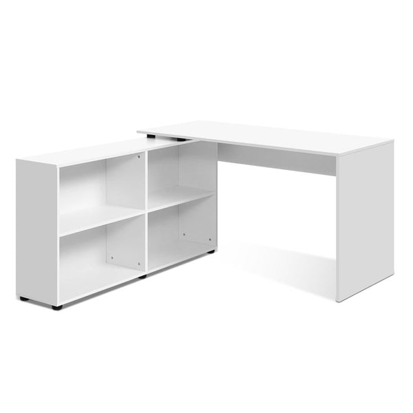 Artiss Office Computer Desk Corner Study Table Workstation Bookcase Storage Home Office Desks