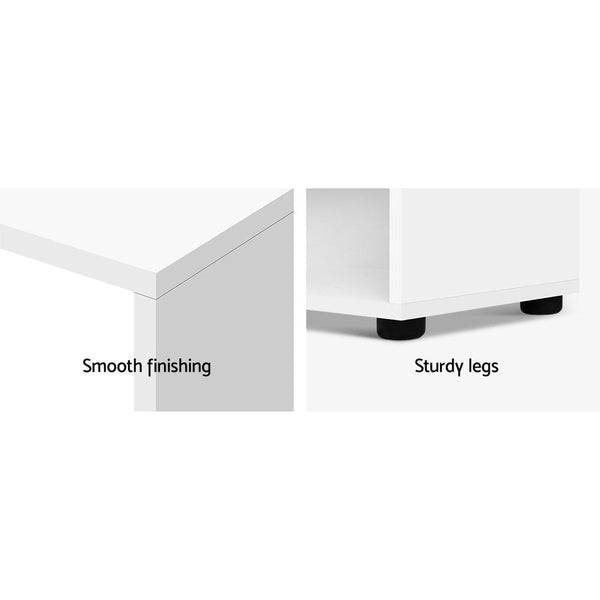 Artiss Office Computer Desk Corner Study Table Workstation Bookcase Storage Home Office Desks