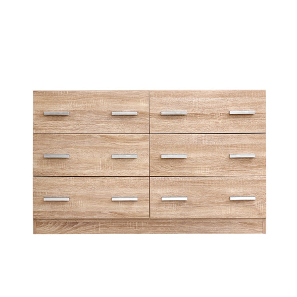 Artiss 6 Chest Of Drawers Cabinet Dresser Table Tallboy Lowboy Storage Wood Dressers & Chests Of Drawers