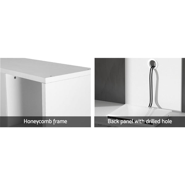 Artiss Entertainment Center Unit Tv Stand Cabinet Open Shelves 183Cm White Tv Stands & Entertainment Units