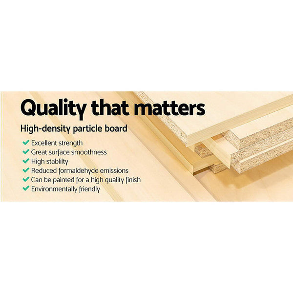 Artiss Tallboy 6 Drawers Storage Cabinet Walnut Dressers & Chests Of Drawers